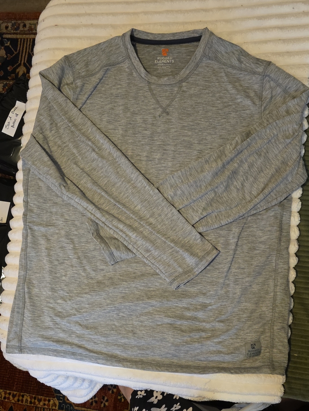 Rugged Elements Men’s Gray Long-Sleeve Performance Tee
